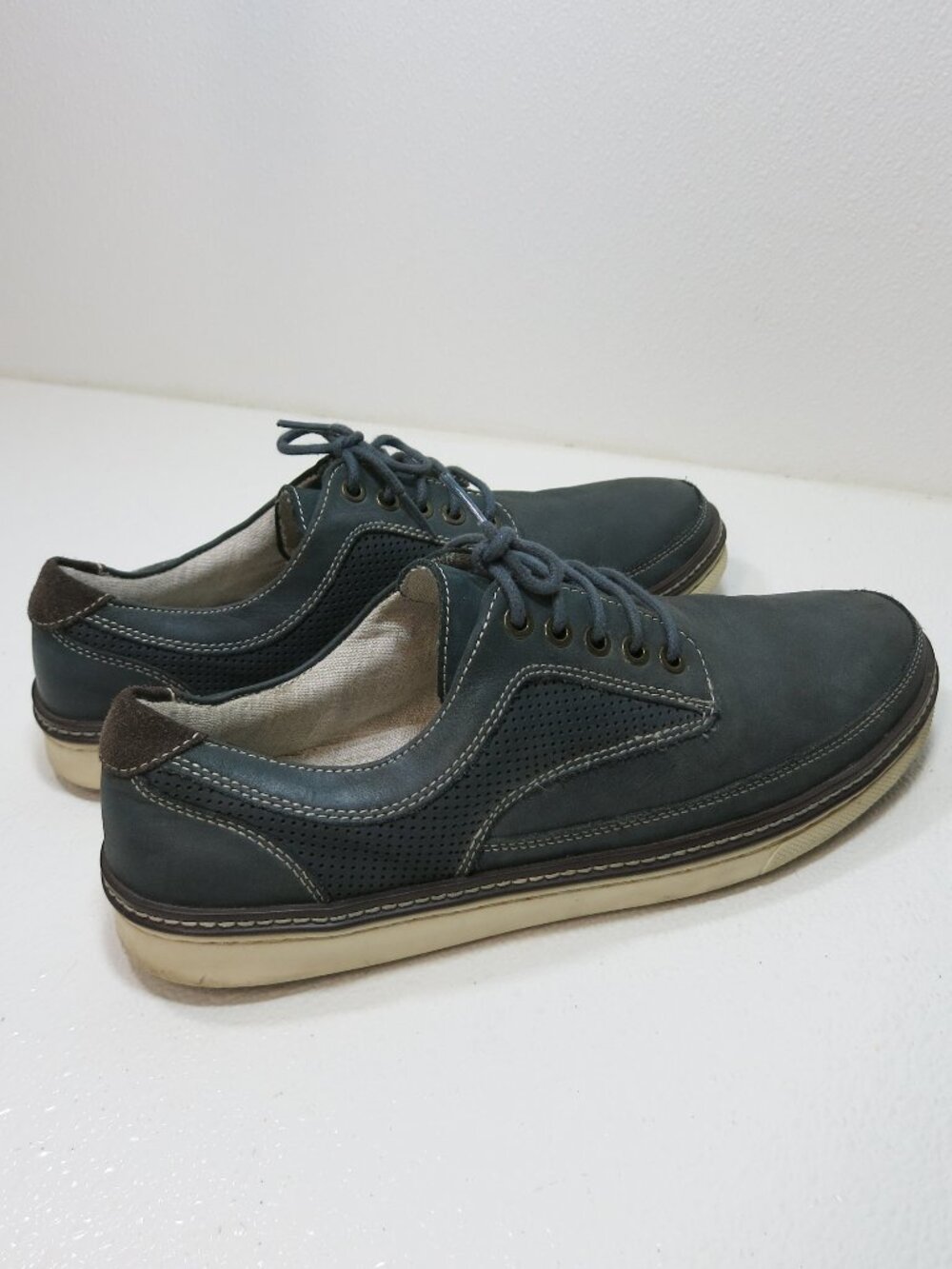 Bass Pasadena Suede Leather Rubber Sole Comfort Dress Oxfords Men's Footwear 9.5 - Picture 4 of 7